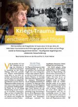 Hartmut Emme von der Ahe und Prof. Dr. Frank Weidner (2015): Kriegs-Trauma erschwert Alter und Pflege